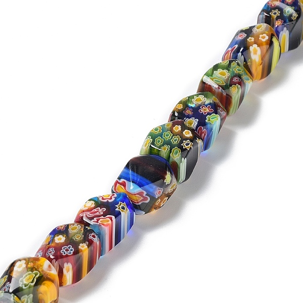 PandaHall Handmade Millefiori Glass Bead Strands, Faceted, Cuboid, Colorful, 14~15x8~10x8~10mm, Hole: 1mm, about 24~25pcs/strand, 14.8 inch...
PandaHall Handmade Millefiori Glass Bead Strands, Faceted, Cuboid, Colorful, 14~15x8~10x8~10mm, Hole: 1mm, about 24~25pcs/strand, 14.8 inch...