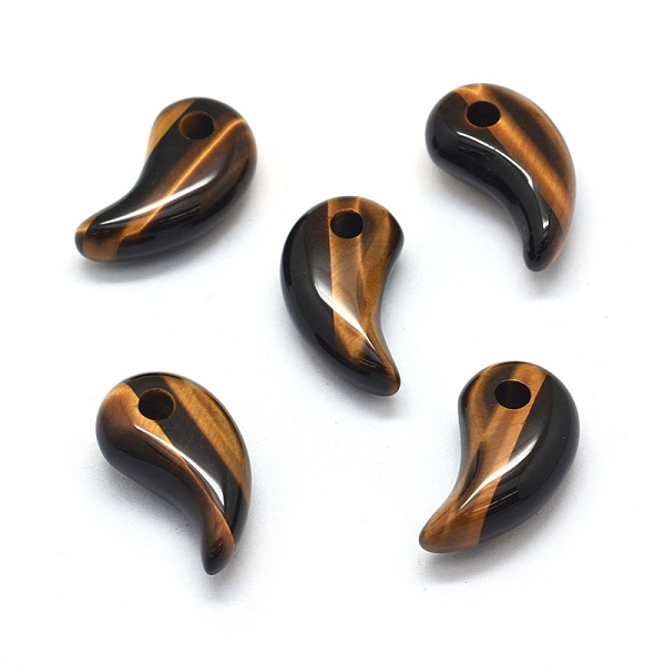 PandaHall Natural Tiger Eye Pendants, Magatama, 23x12~13x7~8mm, Hole: 3mm Tiger Eye Others
PandaHall Natural Tiger Eye Pendants, Magatama, 23x12~13x7~8mm, Hole: 3mm Tiger Eye Others