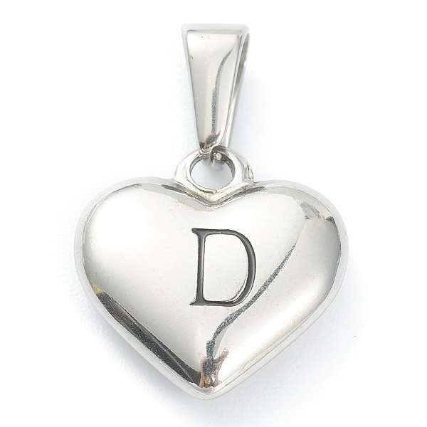 PandaHall 304 Stainless Steel Pendants, Heart with Black Letter, Stainless Steel Color, Letter.D, 16x16x4.5mm, Hole: 7x3mm 304 Stainless...
PandaHall 304 Stainless Steel Pendants, Heart with Black Letter, Stainless Steel Color, Letter.D, 16x16x4.5mm, Hole: 7x3mm 304 Stainless...