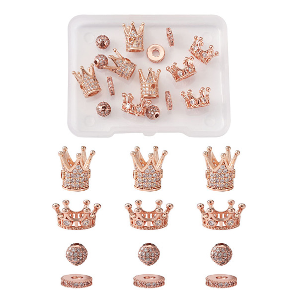 PandaHall Brass Micro Pave Clear Cubic Zirconia Beads, Mixed Shapes, Rose Gold, 6mm, Hole: 1.8mm, 16pcs/box Brass+Cubic Zirconia Mixed...
PandaHall Brass Micro Pave Clear Cubic Zirconia Beads, Mixed Shapes, Rose Gold, 6mm, Hole: 1.8mm, 16pcs/box Brass+Cubic Zirconia Mixed...