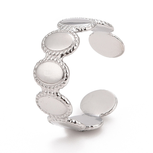 PandaHall 304 Stainless Steel Oval Wrap Open Cuff Ring for Women, Stainless Steel Color, US Size 9(18.9mm) 304 Stainless Steel
PandaHall 304 Stainless Steel Oval Wrap Open Cuff Ring for Women, Stainless Steel Color, US Size 9(18.9mm) 304 Stainless Steel