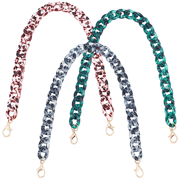 PandaHall WADORN® 3Pcs 3 Colors Leopard Pattern Acrylic Curban Chain Bag Handles, with Alloy Lobster Claw Clasps, for Bag Replacement..., Multicolor
PandaHall WADORN® 3Pcs 3 Colors Leopard Pattern Acrylic Curban Chain Bag Handles, with Alloy Lobster Claw Clasps, for Bag Replacement..., Multicolor