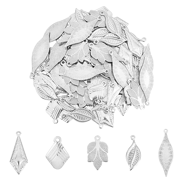 PandaHall Unicraftale 304 Stainless Steel Pendants, Leaf & Horse Eye & Rhombus & Kite, Stainless Steel Color, 13~27.5x8~10x0.4~1mm, Hole...
PandaHall Unicraftale 304 Stainless Steel Pendants, Leaf & Horse Eye & Rhombus & Kite, Stainless Steel Color, 13~27.5x8~10x0.4~1mm, Hole...