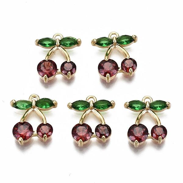 PandaHall Brass Charms, with Glass, Nickel Free, Real 18k Gold Plated, Cherry, Red, 14x11.5x3mm, Hole: 1.2mm Brass+Glass Fruit Red
PandaHall Brass Charms, with Glass, Nickel Free, Real 18k Gold Plated, Cherry, Red, 14x11.5x3mm, Hole: 1.2mm Brass+Glass Fruit Red