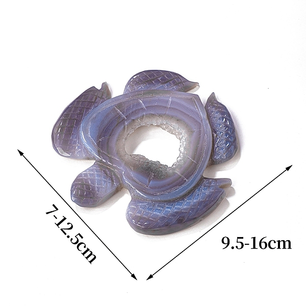 PandaHall Natural Agate Geode Carved Healing Figurines, Reiki Energy Stone Display Decorations, Turtle, 160x125mm Natural Agate Turtle
PandaHall Natural Agate Geode Carved Healing Figurines, Reiki Energy Stone Display Decorations, Turtle, 160x125mm Natural Agate Turtle