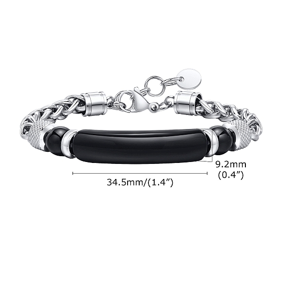 PandaHall Natural Carnelian Curved Bar Link Bracelet, with Stainless Steel Wheat Chains, 8-1/4 inch(21cm) Carnelian
PandaHall Natural Carnelian Curved Bar Link Bracelet, with Stainless Steel Wheat Chains, 8-1/4 inch(21cm) Carnelian