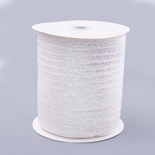 PandaHall Glitter Sparkle Ribbon, Polyester & Nylon Ribbon, Colorful, 3/8 inch(9.5~10mm), about 200yards/roll(182.88m/roll). Polyester None
PandaHall Glitter Sparkle Ribbon, Polyester & Nylon Ribbon, Colorful, 3/8 inch(9.5~10mm), about 200yards/roll(182.88m/roll). Polyester None