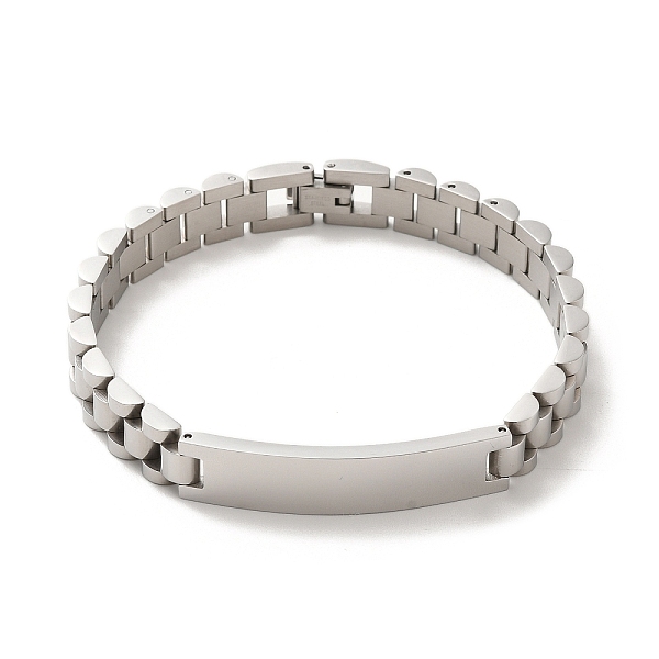PandaHall 304 Stainless Steel Bracelets, Watch Band Men's Bracelets, Mixed Style, Stainless Steel Color, 200x10mm Mixed Goldstone
PandaHall 304 Stainless Steel Bracelets, Watch Band Men's Bracelets, Mixed Style, Stainless Steel Color, 200x10mm Mixed Goldstone