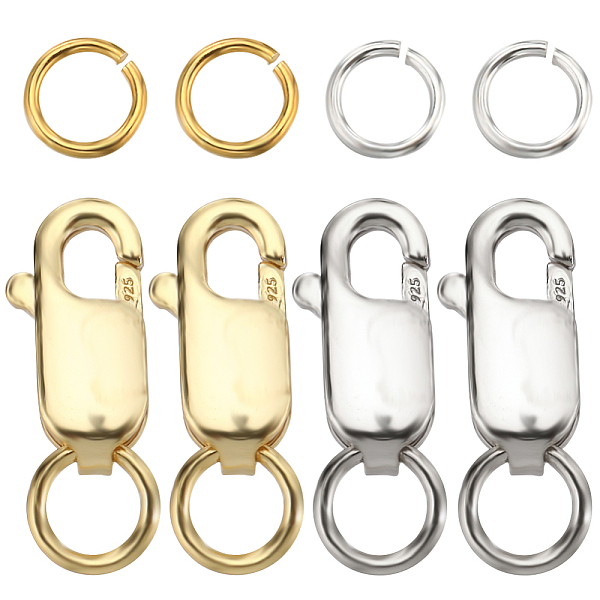 PandaHall SUNNYCLUE 1 Box 6 Sets 925 Sterling Silver Jump Rings 5mm Open Jump Rings and Lobster Claw Clasps Jump Ring Sets Split Jump Rings...
PandaHall SUNNYCLUE 1 Box 6 Sets 925 Sterling Silver Jump Rings 5mm Open Jump Rings and Lobster Claw Clasps Jump Ring Sets Split Jump Rings...