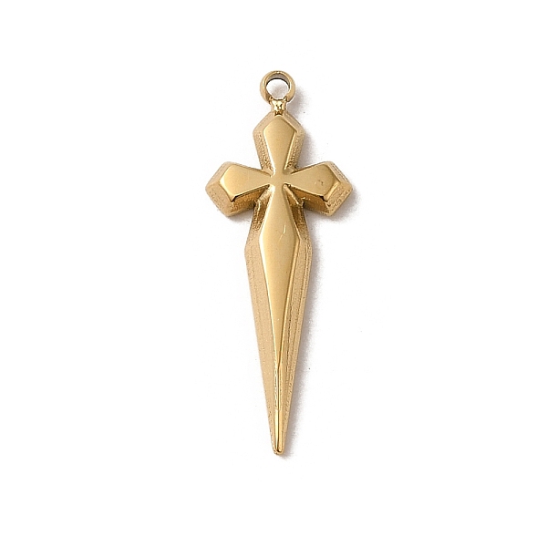 PandaHall 304 Stainless Steel Pendants, Cross Charm, Real 14K Gold Plated, 21.5x8x2mm, Hole: 1mm 304 Stainless Steel Cross
PandaHall 304 Stainless Steel Pendants, Cross Charm, Real 14K Gold Plated, 21.5x8x2mm, Hole: 1mm 304 Stainless Steel Cross
