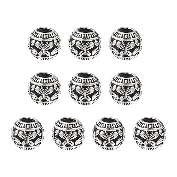 PandaHall Tibetan Style Alloy Beads, European Style Beads, Large Hole Beads, Rondelle, Antique Silver, 11x9mm, Hole: 4.5mm Alloy Rondelle
PandaHall Tibetan Style Alloy Beads, European Style Beads, Large Hole Beads, Rondelle, Antique Silver, 11x9mm, Hole: 4.5mm Alloy Rondelle