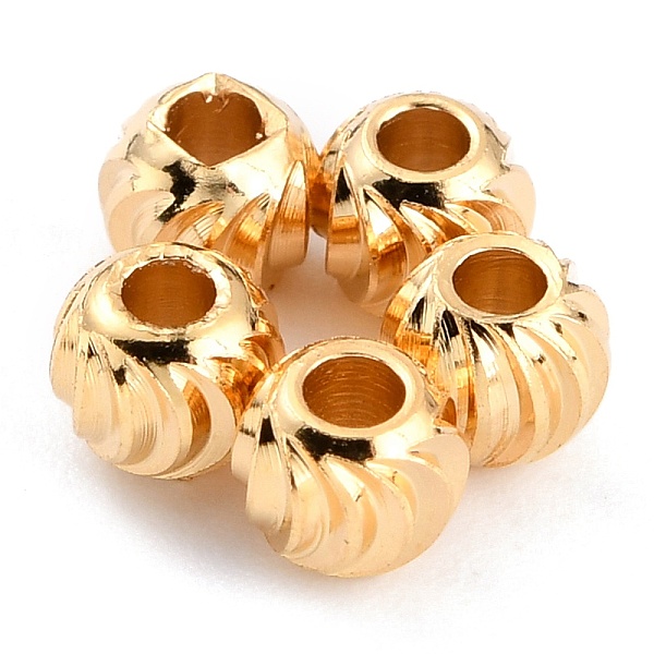 PandaHall Brass Beads, Long-Lasting Plated, Corrugated Round, Real 24K Gold Plated, 4x3mm, Hole: 1.5mm Brass Round
PandaHall Brass Beads, Long-Lasting Plated, Corrugated Round, Real 24K Gold Plated, 4x3mm, Hole: 1.5mm Brass Round