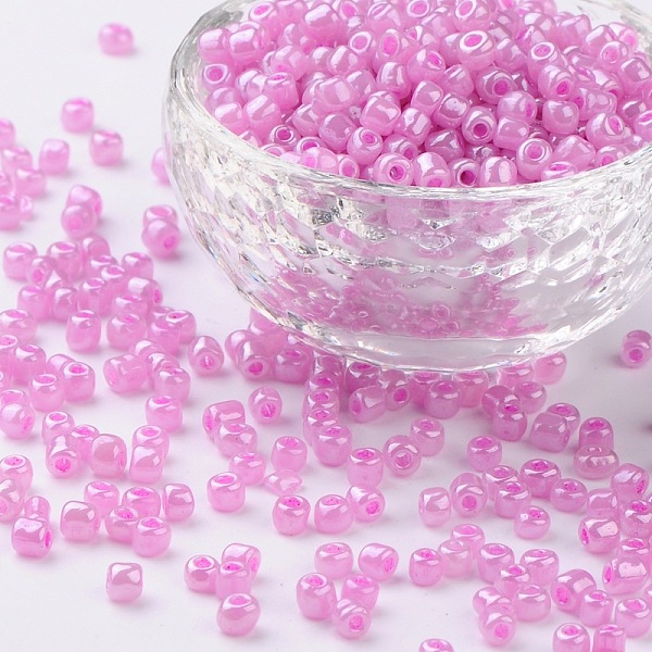 PandaHall 6/0 Glass Seed Beads, Ceylon, Round, Round Hole, Medium Orchid, 6/0, 4mm, Hole: 1.5mm, about 500pcs/50g, 50g/bag, 18bags/2pounds... 
PandaHall 6/0 Glass Seed Beads, Ceylon, Round, Round Hole, Medium Orchid, 6/0, 4mm, Hole: 1.5mm, about 500pcs/50g, 50g/bag, 18bags/2pounds...