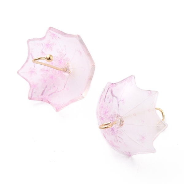 PandaHall Acrylic Pendants, with Golden Plated Alloy Findings, 3D Umbrella with Flower Pattern, Lavender Blush, 23x18x18mm, Hole: 1.6mm...
PandaHall Acrylic Pendants, with Golden Plated Alloy Findings, 3D Umbrella with Flower Pattern, Lavender Blush, 23x18x18mm, Hole: 1.6mm...