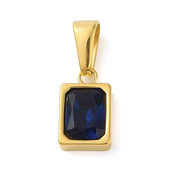 PandaHall 304 Stainless Steel Pendants Cubic Zirconia, Square, Dark Blue, 13x8x4mm, Hole: 7.5x3mm Stainless Steel+Cubic Zirconia Square
PandaHall 304 Stainless Steel Pendants Cubic Zirconia, Square, Dark Blue, 13x8x4mm, Hole: 7.5x3mm Stainless Steel+Cubic Zirconia Square