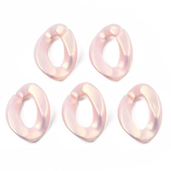 PandaHall Spray Painted Acrylic Linking Rings, Rubberized Style, Quick Link Connectors, for Curb Chains Making, Twist, Misty Rose, 24x17x5mm...
PandaHall Spray Painted Acrylic Linking Rings, Rubberized Style, Quick Link Connectors, for Curb Chains Making, Twist, Misty Rose, 24x17x5mm...