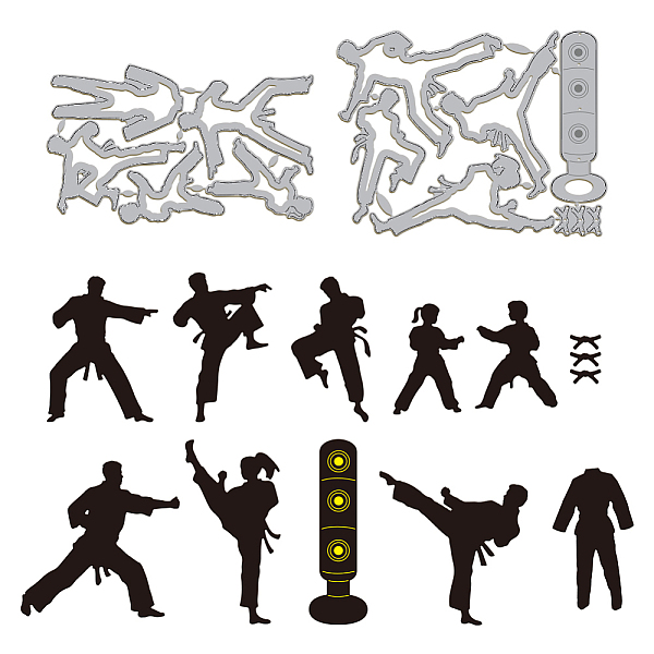 PandaHall Taekwondo Carbon Steel Cutting Dies Stencils, for DIY Scrapbooking, Photo Album, Decorative Embossing Paper Card, Stainless Steel...
PandaHall Taekwondo Carbon Steel Cutting Dies Stencils, for DIY Scrapbooking, Photo Album, Decorative Embossing Paper Card, Stainless Steel...