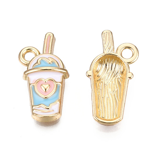 PandaHall Eco-Friendly Zinc Alloy Milkshake Pendants, with Enamel, Cadmium Free & Nickel Free & Lead Free, Golden, Light Cyan, 20x10.5x2mm...
PandaHall Eco-Friendly Zinc Alloy Milkshake Pendants, with Enamel, Cadmium Free & Nickel Free & Lead Free, Golden, Light Cyan, 20x10.5x2mm...