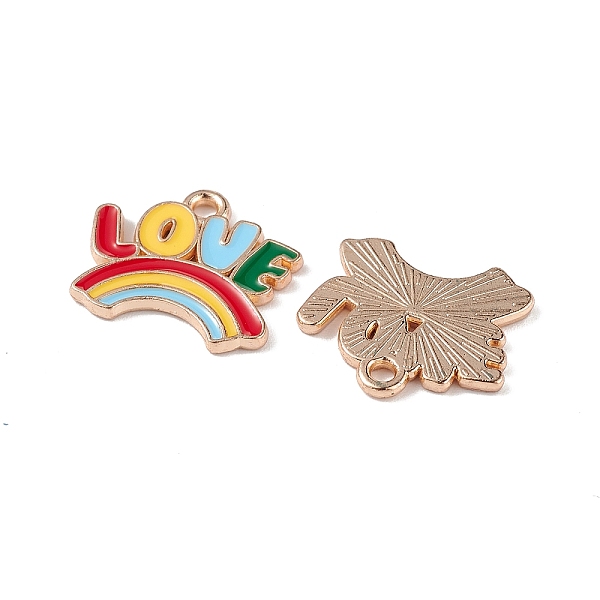 PandaHall Alloy Enamel Pendants, Rainbow with Word Love Charm, Light Gold, Colorful, 13x15x1mm, Hole: 1.5mm Alloy+Enamel Rainbow
PandaHall Alloy Enamel Pendants, Rainbow with Word Love Charm, Light Gold, Colorful, 13x15x1mm, Hole: 1.5mm Alloy+Enamel Rainbow