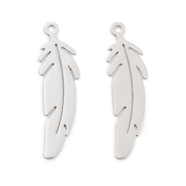 PandaHall Long-Lasting Plated Brass Pendants, Feather, Platinum, 22.5x6x0.3mm, Hole: 1mm Brass Feather
PandaHall Long-Lasting Plated Brass Pendants, Feather, Platinum, 22.5x6x0.3mm, Hole: 1mm Brass Feather