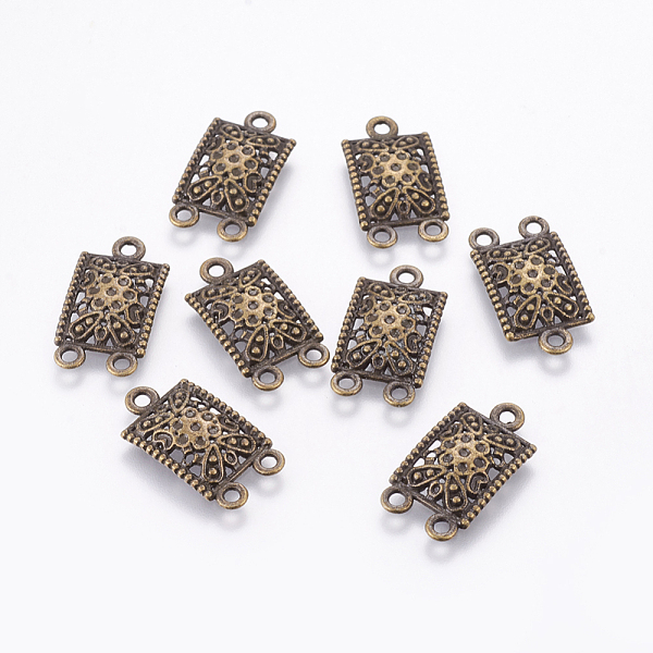 PandaHall Tibetan Style Alloy Chandelier Component Links, 3 Loop Connectors, Cadmium Free & Nickel Free & Lead Free, Rectangle, Antique...
PandaHall Tibetan Style Alloy Chandelier Component Links, 3 Loop Connectors, Cadmium Free & Nickel Free & Lead Free, Rectangle, Antique...