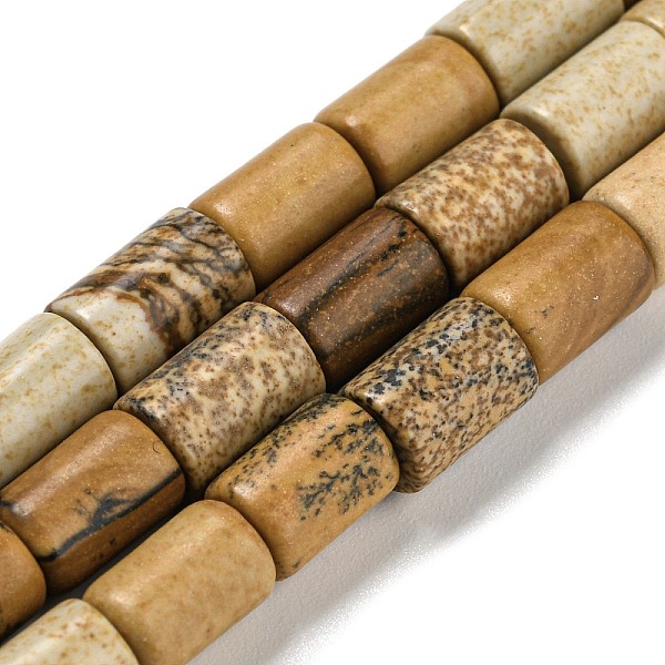 PandaHall Natural Picture Jasper Beads Strands, Column, 7.5~8x6mm, Hole: 1.2mm, about 48~50pcs/strand, 15.16''~15.31''(38.5~38.9cm) Picture...
PandaHall Natural Picture Jasper Beads Strands, Column, 7.5~8x6mm, Hole: 1.2mm, about 48~50pcs/strand, 15.16''~15.31''(38.5~38.9cm) Picture...