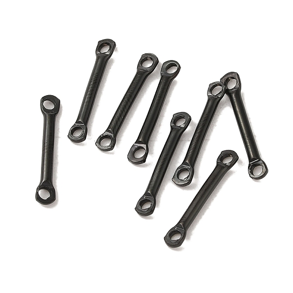PandaHall 304 Stainless Steel Links, Bar Connector Charms, Black, 15x2.5x1.5mm, Hole: 1.4mm 304 Stainless Steel Stick
PandaHall 304 Stainless Steel Links, Bar Connector Charms, Black, 15x2.5x1.5mm, Hole: 1.4mm 304 Stainless Steel Stick