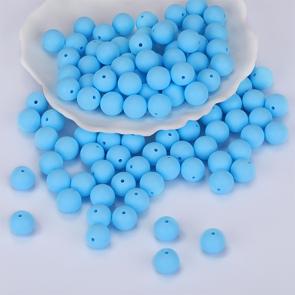 PandaHall Round Silicone Focal Beads, Chewing Beads For Teethers, DIY Nursing Necklaces Making, Light Sky Blue, 15mm, Hole: 2mm Silicone...
PandaHall Round Silicone Focal Beads, Chewing Beads For Teethers, DIY Nursing Necklaces Making, Light Sky Blue, 15mm, Hole: 2mm Silicone...