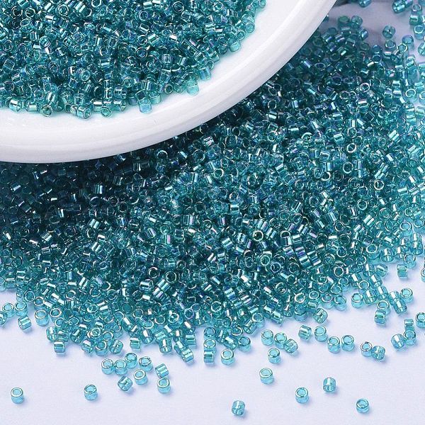 PandaHall MIYUKI Delica Beads, Cylinder, Japanese Seed Beads, 11/0, (DB1248) Transparent Caribbean Teal AB, 1.3x1.6mm, Hole: 0.8mm, about..., Cyan
PandaHall MIYUKI Delica Beads, Cylinder, Japanese Seed Beads, 11/0, (DB1248) Transparent Caribbean Teal AB, 1.3x1.6mm, Hole: 0.8mm, about..., Cyan