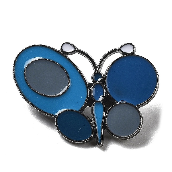 PandaHall Black Zinc Alloy Brooch, Butterfly Enamel Pins, Marine Blue, 20x27.5x6mm Alloy+Enamel Butterfly
PandaHall Black Zinc Alloy Brooch, Butterfly Enamel Pins, Marine Blue, 20x27.5x6mm Alloy+Enamel Butterfly