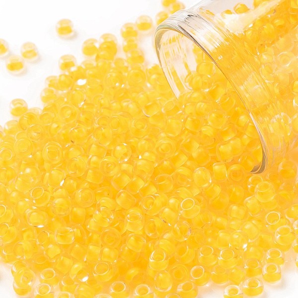 PandaHall TOHO Round Seed Beads, Japanese Seed Beads, (801F) Frosted Luminous Neon Tangerine, 8/0, 3mm, Hole: 1mm, about 220pcs/10g Glass..., Orange
PandaHall TOHO Round Seed Beads, Japanese Seed Beads, (801F) Frosted Luminous Neon Tangerine, 8/0, 3mm, Hole: 1mm, about 220pcs/10g Glass..., Orange