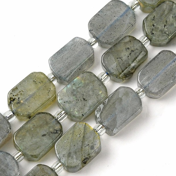 PandaHall Natural Labradorite Beads Strands, with Seed Beads, Rectangle, 11.5~12.5x7.5~10x5~6.5mm, Hole: 0.8~0.9mm, about 13pcs/strand...
PandaHall Natural Labradorite Beads Strands, with Seed Beads, Rectangle, 11.5~12.5x7.5~10x5~6.5mm, Hole: 0.8~0.9mm, about 13pcs/strand...