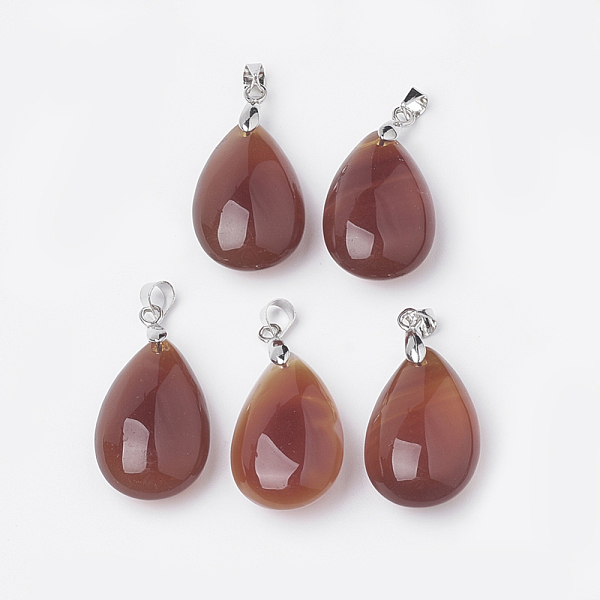 PandaHall Natural Carnelian Pendants, with Platinum Tone Brass Finding, teardrop, 24x15.5x9.5mm, Hole: 4.5x4mm Carnelian Teardrop
PandaHall Natural Carnelian Pendants, with Platinum Tone Brass Finding, teardrop, 24x15.5x9.5mm, Hole: 4.5x4mm Carnelian Teardrop