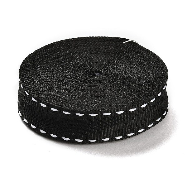 PandaHall 4.5 Yards Polyester Stitched Edge Ribbon, for Gift Packaging, Black, 5/8 inch(15mm) Polyester None Black
PandaHall 4.5 Yards Polyester Stitched Edge Ribbon, for Gift Packaging, Black, 5/8 inch(15mm) Polyester None Black