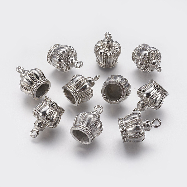 PandaHall Ion Plating(IP) 304 Stainless Steel Pendants, Crown, Antique Silver, 20x14mm, Hole: 2mm 304 Stainless Steel Crown
PandaHall Ion Plating(IP) 304 Stainless Steel Pendants, Crown, Antique Silver, 20x14mm, Hole: 2mm 304 Stainless Steel Crown