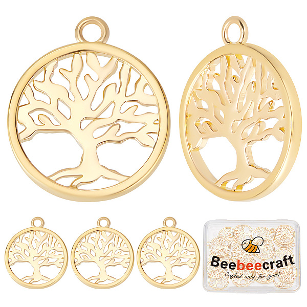 PandaHall Beebeecraft 1 Box 25Pcs Tree of Life Charms 18K Gold Plated Flat Round Life Tree Pendant Charms for DIY Earring Necklace Bracelet...
PandaHall Beebeecraft 1 Box 25Pcs Tree of Life Charms 18K Gold Plated Flat Round Life Tree Pendant Charms for DIY Earring Necklace Bracelet...
