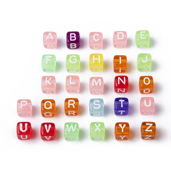 PandaHall Transparent Large Hole Acrylic European Beads, Horizontal Hole, Cube with Letter, Mixed Color, 6x6x6mm, Hole: 3.5~4mm, about..., Multicolor
PandaHall Transparent Large Hole Acrylic European Beads, Horizontal Hole, Cube with Letter, Mixed Color, 6x6x6mm, Hole: 3.5~4mm, about..., Multicolor