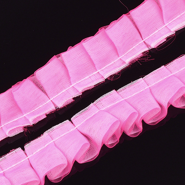 PandaHall Organza Ribbon, Pleated/Double Ruffle Ribbon, Hot Pink, 19~23mm, 30m/bundle Polyester None Pink
PandaHall Organza Ribbon, Pleated/Double Ruffle Ribbon, Hot Pink, 19~23mm, 30m/bundle Polyester None Pink