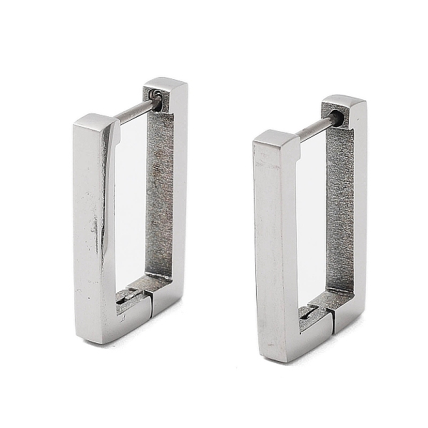 PandaHall 202 Stainless Steel Hoop Earrings, with 304 Stainless Steel Pins, Rectangle, 20x3mm 202 Stainless Steel Rectangle
PandaHall 202 Stainless Steel Hoop Earrings, with 304 Stainless Steel Pins, Rectangle, 20x3mm 202 Stainless Steel Rectangle