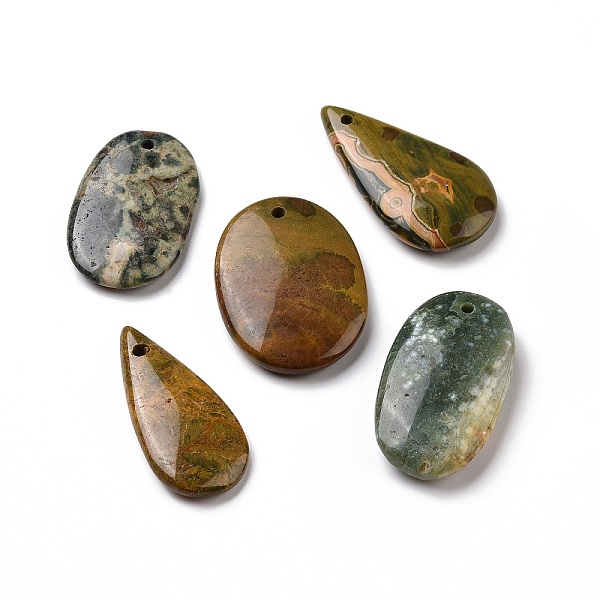 PandaHall Natural Ocean Jasper Pendants, Mixed Teardrop & Oval Charm, 27.5~43.5x15.5~29x4.5~11.5mm, Hole: 2~2.6mm Ocean Jasper Mixed Shapes
PandaHall Natural Ocean Jasper Pendants, Mixed Teardrop & Oval Charm, 27.5~43.5x15.5~29x4.5~11.5mm, Hole: 2~2.6mm Ocean Jasper Mixed Shapes