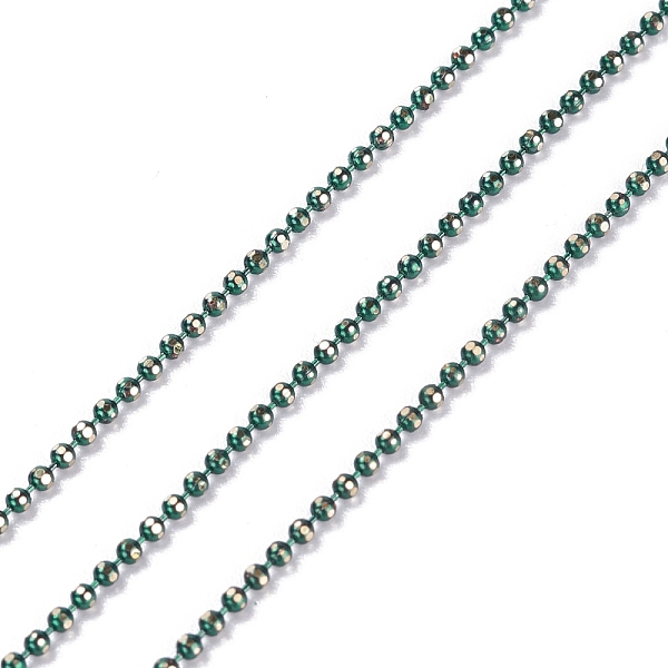 PandaHall Spray Painted Brass Faceted Ball Chains, Soldered, with Spool, Round, Green, 1.5mm Brass Green
PandaHall Spray Painted Brass Faceted Ball Chains, Soldered, with Spool, Round, Green, 1.5mm Brass Green