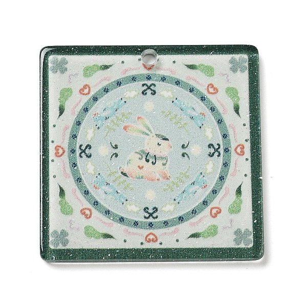 PandaHall Acrylic Pendants, Square with Rabbit, Green, 35x35x2mm, Hole: 2mm Acrylic Square Green
PandaHall Acrylic Pendants, Square with Rabbit, Green, 35x35x2mm, Hole: 2mm Acrylic Square Green