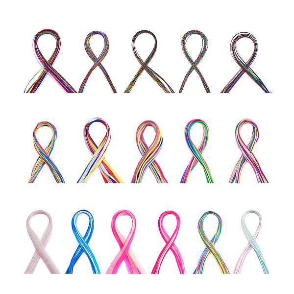 PandaHall Kissitty 16 Bags 16 Style Metallic/Polyester/Organza/Yarn Cords Cords Hair Braiding String, for Braids Dreadlocks, DIY Colorful..., Multicolor
PandaHall Kissitty 16 Bags 16 Style Metallic/Polyester/Organza/Yarn Cords Cords Hair Braiding String, for Braids Dreadlocks, DIY Colorful..., Multicolor