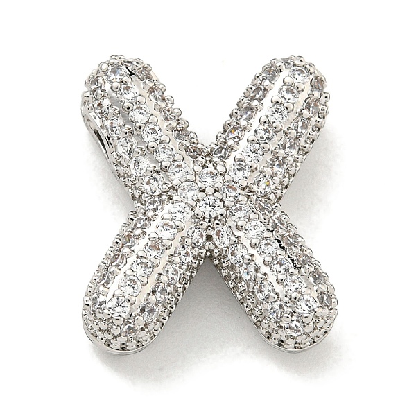 PandaHall Platinum Plated Brass Micro Pave Cubic Zirconia Pendants, Letter Charms, Letter X, 22x22.5x6mm, Hole: 3.5x2mm Brass+Cubic Zirconia..., Clear
PandaHall Platinum Plated Brass Micro Pave Cubic Zirconia Pendants, Letter Charms, Letter X, 22x22.5x6mm, Hole: 3.5x2mm Brass+Cubic Zirconia..., Clear