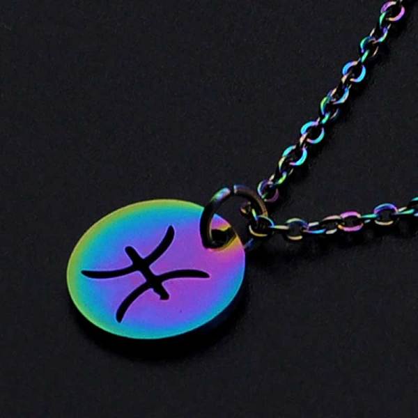 PandaHall 201 Stainless Steel Pendants Necklaces, with Cable Chains and Lobster Claw Clasps, Flat Round with Constellation/Zodiac Sign...
PandaHall 201 Stainless Steel Pendants Necklaces, with Cable Chains and Lobster Claw Clasps, Flat Round with Constellation/Zodiac Sign...