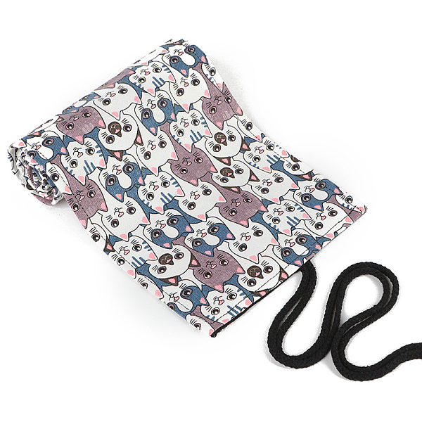 PandaHall Printing Cloth Rollup Pen Bag, Soft Wrap Bag Storage Pen Bags, Office & School Supplies, Cat Pattern, 200x230mm Cloth Cat Shape
PandaHall Printing Cloth Rollup Pen Bag, Soft Wrap Bag Storage Pen Bags, Office & School Supplies, Cat Pattern, 200x230mm Cloth Cat Shape