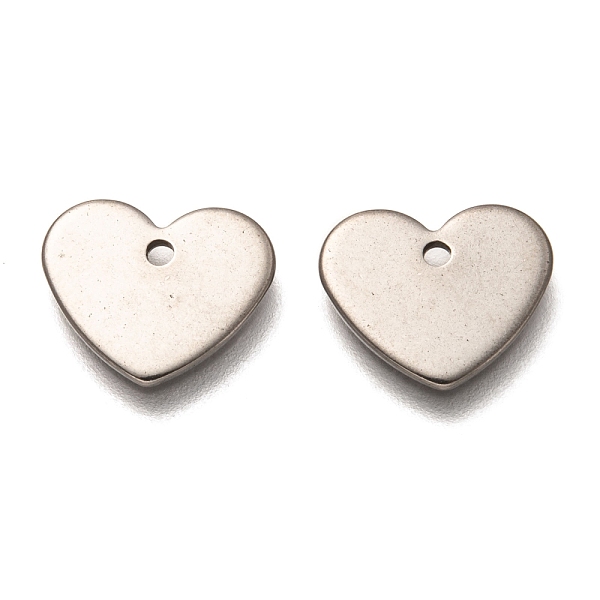PandaHall 304 Stainless Steel Charms, Heart, Stainless Steel Color, 11x13x1mm, Hole: 1.4mm 304 Stainless Steel Heart
PandaHall 304 Stainless Steel Charms, Heart, Stainless Steel Color, 11x13x1mm, Hole: 1.4mm 304 Stainless Steel Heart