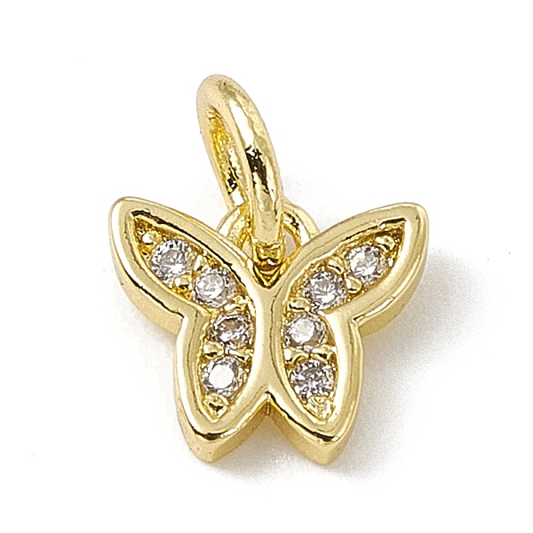 PandaHall Brass Micro Pave Cubic Zirconia Charms, with Jump Rings, Butterfly Charms, Real 18K Gold Plated, 7x8x1.5mm, Hole: 3.4mm..., Clear
PandaHall Brass Micro Pave Cubic Zirconia Charms, with Jump Rings, Butterfly Charms, Real 18K Gold Plated, 7x8x1.5mm, Hole: 3.4mm..., Clear
