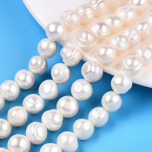 PandaHall Natural Cultured Freshwater Pearl Beads Strands, Potato, Creamy White, 10~11mm, Hole: 0.6mm, about 17~18pcs/strand, 6.69~7.48 inch...
PandaHall Natural Cultured Freshwater Pearl Beads Strands, Potato, Creamy White, 10~11mm, Hole: 0.6mm, about 17~18pcs/strand, 6.69~7.48 inch...