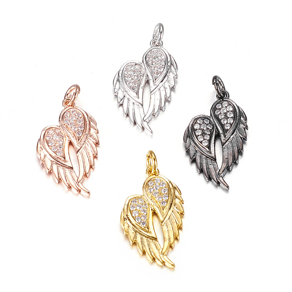 PandaHall Brass Micro Pave Cubic Zirconia Pendants, Wing, Mixed Color, 22x13x3mm, Hole: 3mm Brass+Cubic Zirconia Wing Multicolor
PandaHall Brass Micro Pave Cubic Zirconia Pendants, Wing, Mixed Color, 22x13x3mm, Hole: 3mm Brass+Cubic Zirconia Wing Multicolor